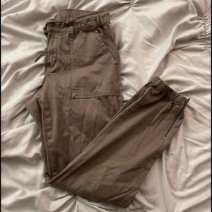 Grace and Lace Twill Sueded Olive Joggers (6)